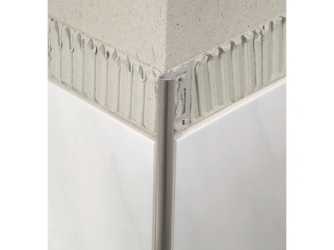Blanke Viertelkreisprofil Alu silber glänz. elox. 3000x11 mm