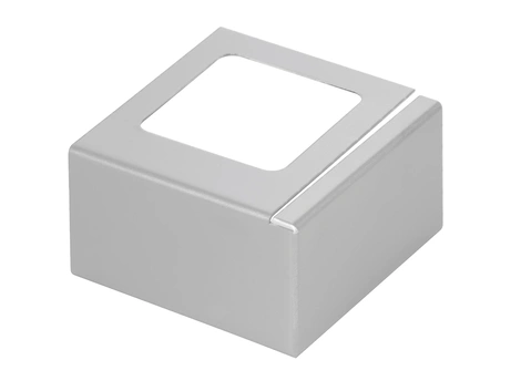 Blanke Balkon-Eckverbinder Edelstahl 80 mm