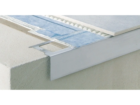 Blanke Balkon-Winkel Edelstahl 3000x80 mm
