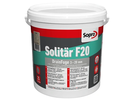 Sopro F20 Solitär DrainFuge 3-20 mm pflastergrau 25 kg