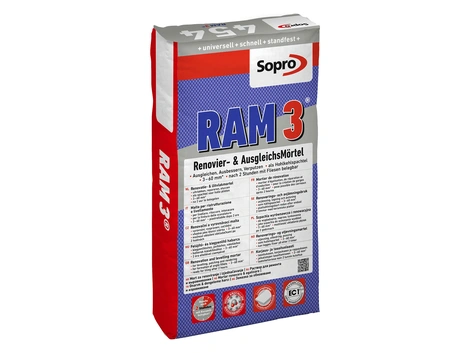 Sopro 454 RAM 3® Renovier- & AusgleichsMörtel 25 kg