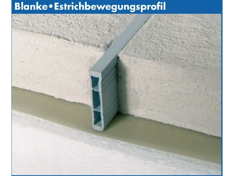Blanke Estrichdehnungsprofil Kunststoff grau 3000x50 mm