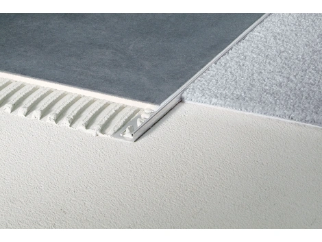 Blanke Fliesenschiene Alu stone grey besch. 2500x8 mm