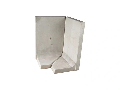 Lithonplus L-Tec MS-Außenecke 90° grau 105x99x12 cm
