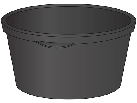 Mörtelkübel schwarz 65 l